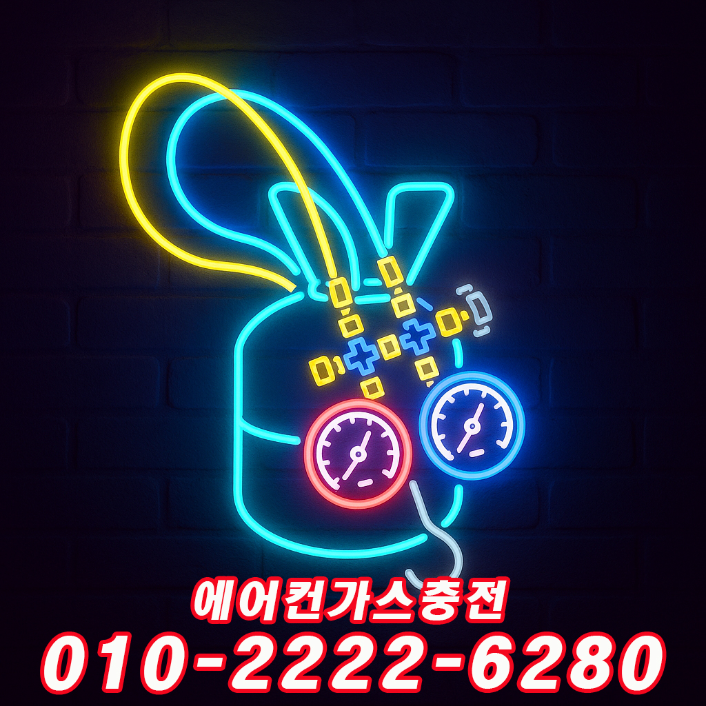 가정집 에어컨 현장에서 게이지로 냉매압력체크를 진행하는 모습입니다. 냉매 상태와 압력을 정확히 확인한 뒤 필요한 만큼 에어컨가스충전을 도와드립니다.