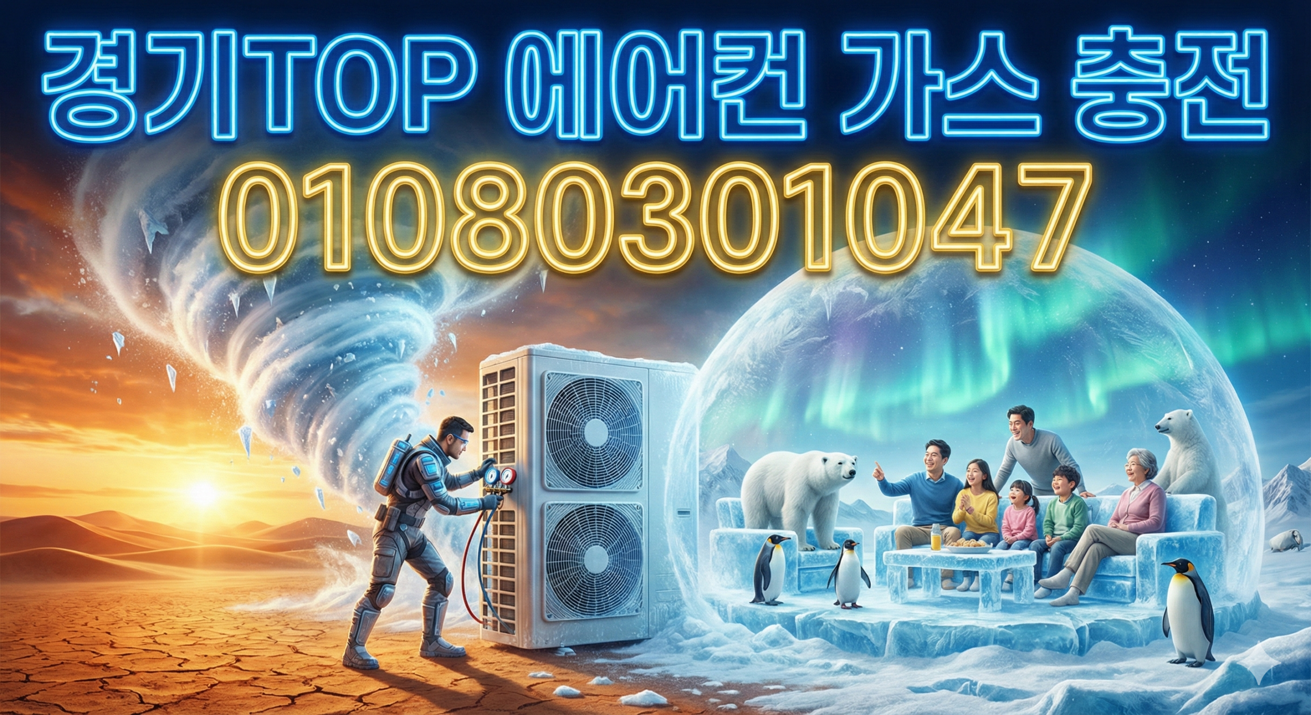 가정집 에어컨 현장에서 게이지로 냉매압력체크를 진행하는 모습입니다. 냉매 상태와 압력을 정확히 확인한 뒤 필요한 만큼 에어컨가스충전을 도와드립니다.